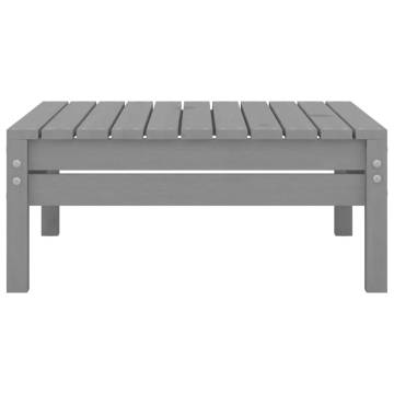 3 Piece Garden Lounge Set - Solid Pinewood in Grey