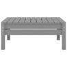 3 Piece Garden Lounge Set - Solid Pinewood in Grey