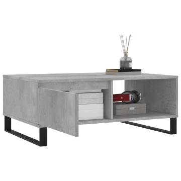 Concrete Grey Coffee Table - Stylish & Functional Design