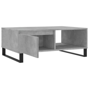 Concrete Grey Coffee Table - Stylish & Functional Design