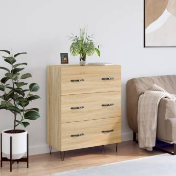 Sonoma Oak Sideboard - Classic Storage Solution (69.5x34x90 cm)