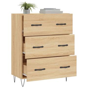 Sonoma Oak Sideboard - Classic Storage Solution (69.5x34x90 cm)