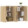 Wall Mounted Cabinets 2 pcs Sonoma Oak | Stylish Storage Solutions