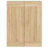 Wall Mounted Cabinets 2 pcs Sonoma Oak | Stylish Storage Solutions