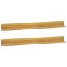 Wall Shelves 2 pcs 110x10x10 cm Solid Wood Teak Size 110 x 10 x 10 cm Quantity in Package 1 Number of Pieces 