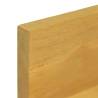 Solid Wood Teak Wall Shelves - 2 pcs | 110x10x10 cm