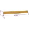 Solid Wood Teak Wall Shelves - 2 pcs | 110x10x10 cm