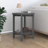 Coffee Table Grey Ø 55x60 cm Solid Wood Pine Colour grey Size Ø 55 x 60 cm Quantity in Package 1 