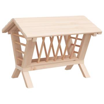 Rabbit Hay Feeder 44x33x33 cm Solid Wood | HipoMarket UK