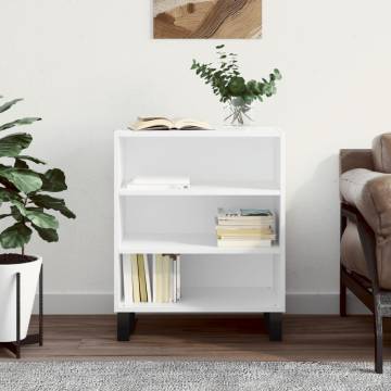 White Sideboard 57x35x70 cm - Durable Engineered Wood Storage