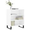 White Sideboard 57x35x70 cm - Durable Engineered Wood Storage