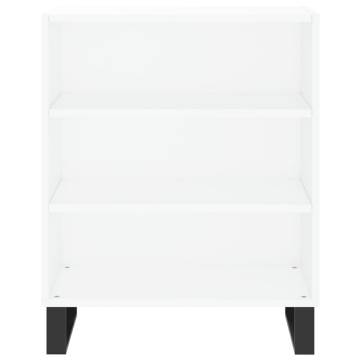 White Sideboard 57x35x70 cm - Durable Engineered Wood Storage