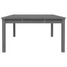 Garden Table Grey 121x82.5cm | Solid Wood Pine - Hipo Market