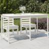 Garden Table White 203.5x90x110 cm Solid Wood Pine Colour white pine Size 203.5 x 90 x 110 cm Quantity in Package 1 