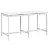 Garden Table White 203.5x90 cm Solid Wood Pine | HipoMarket