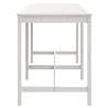 Garden Table White 203.5x90 cm Solid Wood Pine | HipoMarket