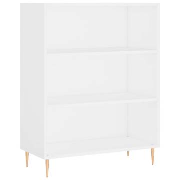 Stylish Highboard White 69.5x34x180 cm - Hipomarket UK