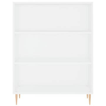 Stylish Highboard White 69.5x34x180 cm - Hipomarket UK