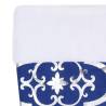 Luxury Blue Christmas Tree Skirt with Sock - 122 cm Fabric