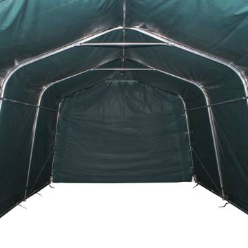 Removable Livestock Tent PVC 3.3x8 m - Dark Green Shelter