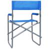 Comfortable Steel Blue Director's Chairs - 2 pcs