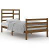 Honey Brown Solid Wood Bed Frame 90x200 cm | Hipo Market