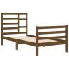 Honey Brown Solid Wood Bed Frame 90x200 cm | Hipo Market