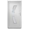 Elegant White PVC Front Door 88x200 cm - Enhanced Security