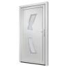 Elegant White PVC Front Door 88x200 cm - Enhanced Security