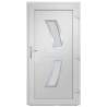 Elegant White PVC Front Door 88x200 cm - Enhanced Security