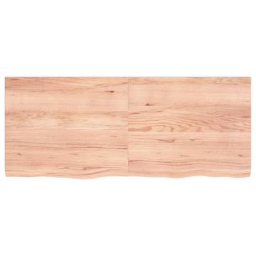 Light Brown Solid Oak Table Top – 120x50 cm | HipoMarket