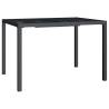 Stylish Garden Table Anthracite 110x80 cm - Steel Design