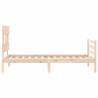 Single Solid Wood Bed Frame with Headboard | Hipo Market