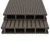 WPC Hollow Decking Boards 10m² - Dark Brown - Durable & Stylish