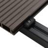 WPC Hollow Decking Boards 10m² - Dark Brown - Durable & Stylish