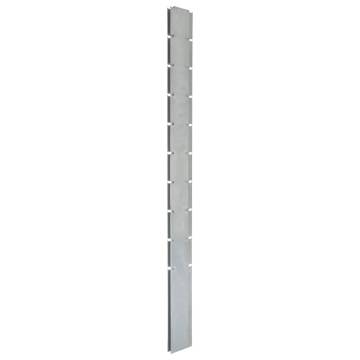 Garden Fence Posts - 40 pcs Galvanised Steel 240 cm Silver