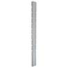 Garden Fence Posts - 40 pcs Galvanised Steel 240 cm Silver