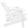 Garden Adirondack Chair - Solid Fir Wood in White