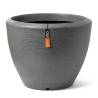 Capi Arc Granite Tapered Low Plant Vase - Anthracite 60x48 cm