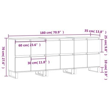 Classic White Sideboards - 3 pcs Engineered Wood | Hipomarket