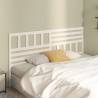 Stylish White Bed Headboard - Solid Pine 186x4x100 cm