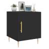 Stylish Black Bedside Cabinet - 40x40x50 cm | Hipomarket