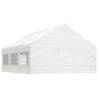 Gazebo with Roof White 6.69x5.88x3.75 m Polyethylene Size 6.69 x 5.88 x 3.75 m 