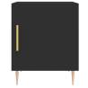 Stylish Black Bedside Cabinet - 40x40x50 cm | Hipomarket