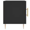 Stylish Black Bedside Cabinet - 40x40x50 cm | Hipomarket