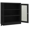 Durable Anthracite Office Cabinet - 90x40x105 cm Steel