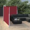 Retractable Side Awning Red - Stylish Garden Privacy Screen