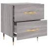 Modern Grey Sonoma Bedside Cabinet - 40x35x47.5 cm