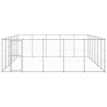 Durable Outdoor Dog Kennel Galvanised Steel - 36.3 m²