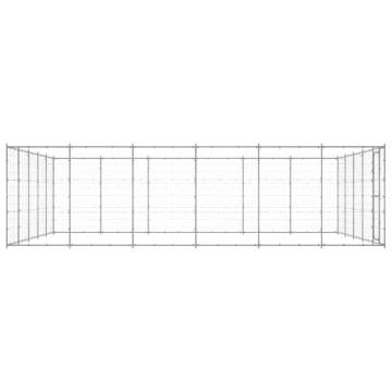 Durable Outdoor Dog Kennel Galvanised Steel - 36.3 m²